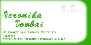 veronika dombai business card